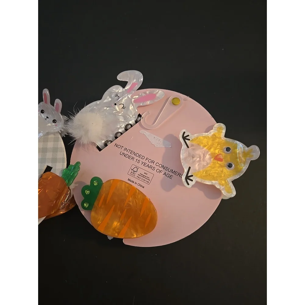 Piper K Hair Clips New Lot Of 2 Spring Easter Theme (E-11)